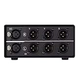 Ksikdeg 3.. Heavy Duty XLR Box 3in1out/1In3Out Konfiguration Schützte Verkablte Goldene Stecker Für Den Zahnradschalter