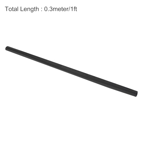 Image of uxcell Foam Tubing for Handle Grip Support,3mm(1 /8 inch) ID 11mm(0.43 inch) OD 0.3 Meter /1ft Length Black