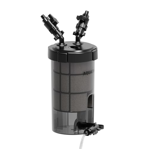 AQUASMITH Non-Powered Prefilter Canister Filters for Aquarium Self-Cleaning Aquarium Filter Forms Synergistic Filtration System with Main Canister Filter Extends Main Filter Maintenance