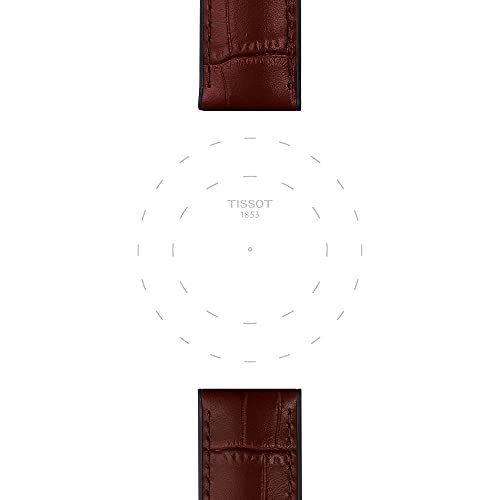 T852046767 22mm Lug Brown Leather Strap by Tissot - Image 3