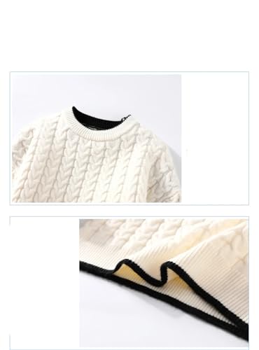 Mens Sweater Winter Thick O-Neck Knit Sweaters Slim Fit Knitwear4