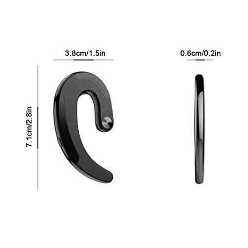 Xflelectronic Bluetooth-Kopfhörer Einzel-Ohrbügel-Funkkopfhörer Wahre Funk-Ohrhörer Noise Cancelling-Freisprech-Headset mit Mikrofon für iPhone und Android-Smartphones – Bild 3