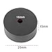 JYABSLNAJ 10pcs, Round Rubber Sheet, r Mechanical Industry Electronic Equipment, Hollow Plate, Black Pad,25 * 15 10mm