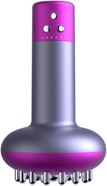 Lymphatic Drainage Massager & Anti Cellulite Massage Tool, Helps Reduce Stretch Marks & Cellulite,for Legs, Arms & Belly, Body,with Microcurrent, Light Heat & Vibration(Purple)