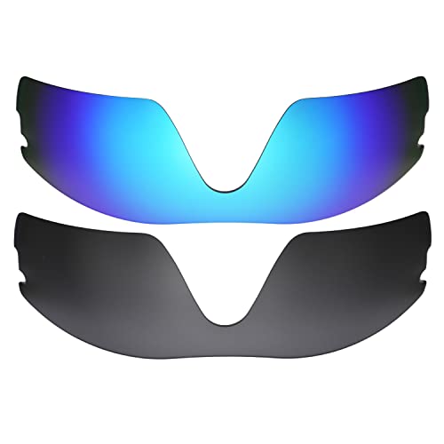 Les lentilles Oakleys Radar Pitch bleu noir polarisé de rechange taille unique verres de sport