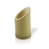 PacknWood Oblique Cut Bamboo Tube Cup, 3.5" High (Case of 200)