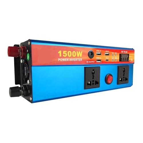 Convertisseur de tension 12V 24V à 220V 1500W avec 3 ports USB - 3