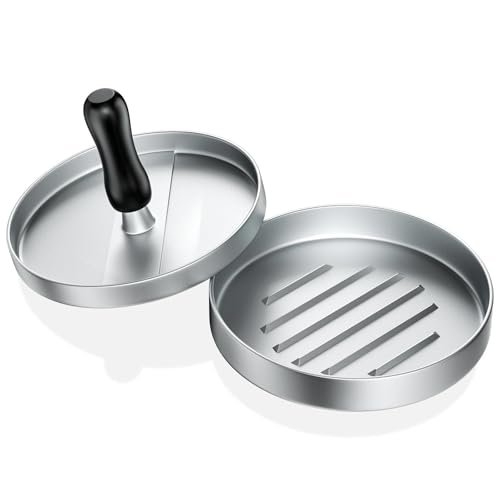 Comzantor Moule Steak Haché en Aluminium, Presse Steak Haché, Presse Burger, Steak Haché Press,...