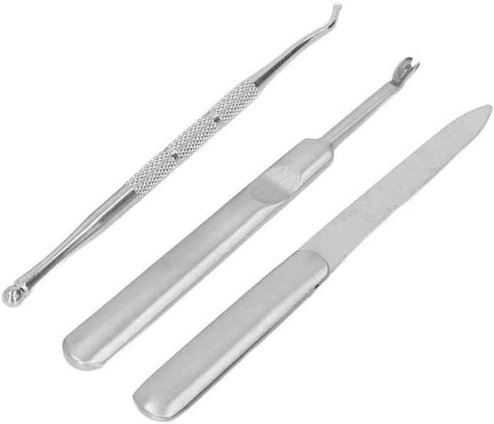 Ingrown Toenail Removal Kit Double Spring Stainless Steel Nail Clippers Set with Nail File for Thick Nails