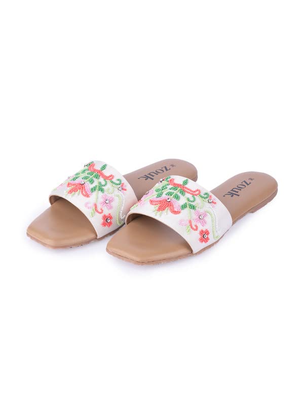 ZOUK Womens Jute Handcrafted Udupi kamal Casual Flats Multicolor - 38 (B0C59H939V) Amazon Price History, Amazon Price Tracker