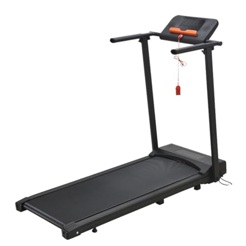Cinta de correr plegable 2 en 1 con control remoto, pantalla LED, motor de 2.5 HP, soporta 265 libras, portátil para uso doméstico y de oficina