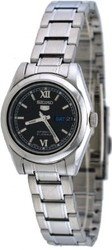 v ZCR[ Seiko 5 #SYMK27 fB[X Stainless Steel Black Dial Day Date Automatic Watch [sAi]