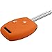 Produktbild PhoneNatic Silikon Schlüssel Hülle kompatibel mit der Honda Civic/Accord/FIT 2-Tasten Fernbedienung in orange Funkschlüssel 2-Key