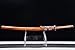 HERO SWORD Top Authentic Japanese Nugui Polishing Katana Traditional Clay Tempered Damascus Folded Samurai Sword Razor Sharp Yellow Dragon Cool Sword for Mens Top Collectibles