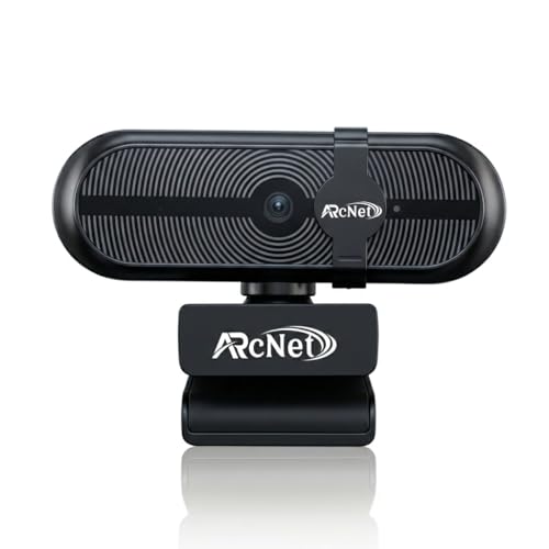 Image of ARcNet Falcon Full HD 1080p /30fps Webcam with Microphone & Privacy Cover, USB HD Computer Web Camera, Plug and Play, for Zoom /Skype /Teams, Conferencing and Video Calling, 90-Degree Wide Angle Lens
