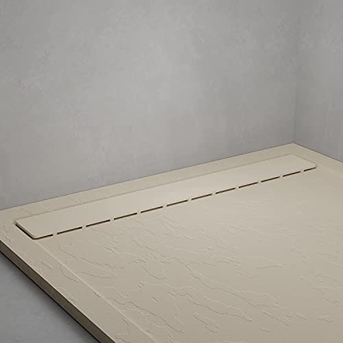 Receveur de douche 90x160 crème effet ardoise Lisbonne
