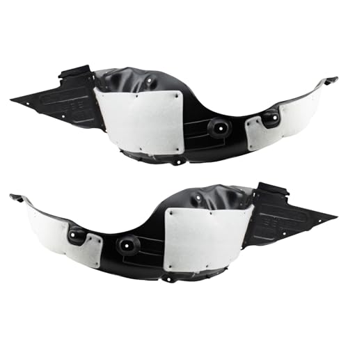 Image of TRQ Front Driver and Passenger Side Inner Fender Liner Set Compatible with 2014-2015 Kia Optima US Built Models 1st VIN Digit 1