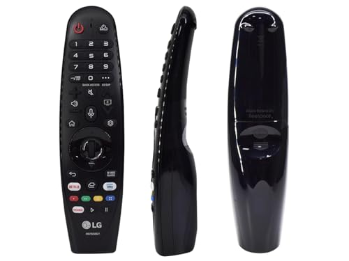 LG Magic Control   Mando a Distancia para Smart TV LG 2020 (Reconocimiento de Voz, apunta y navega, Rueda de Scroll, Teclado numérico, Botones Netflix, Prime Video y Rakuten TV) Color Negro
