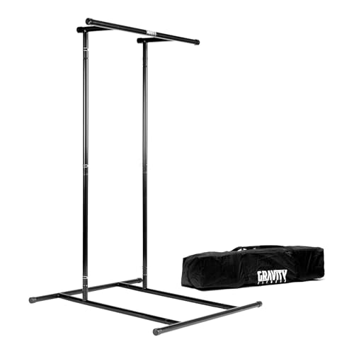 Gravity Fitness Klimmzugstange Tragbar – Verstellbare Dip-Stangen &...