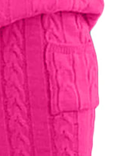 Image of Sexyshine Women's Cable Knit Long Skirt 2 Piece Outfit Chunky Oversized Pullover Sweater Top and Long Pencil Skirt Sets