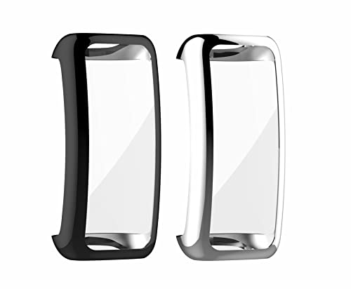 SHEAWA Fitbit inspire2/inspire3pP[X 2Zbg Jo[ یP[X TPUJo[ ʕی Ռz dCbL ANZT[ (ubN+Vo[)