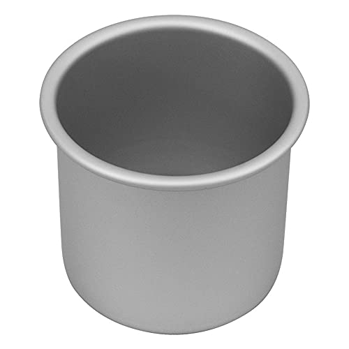 Bakemaster Silver Anodised Round Deep Cake Pan, 10cm Ø x 10cm