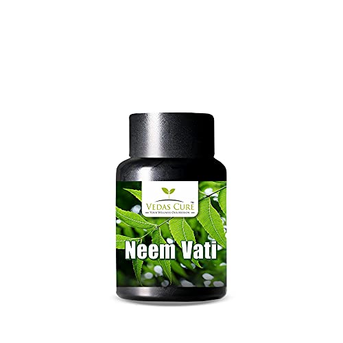 Vedas Cure Neem vati For useful in skin disorders, blood purification, detoxification, diabetes, pimples, and acne Vedas Cure Neem vati For useful in skin disorders, blood purification, detoxification, diabetes, pimples, and acne