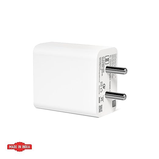 Image of Charger Original 33W SonicCharge 2.0 USB Charge with USB to Type-C Cable for Redmi Note 9 Pro Max, 10 Pro, 10 Pro Max, Note 8, Note 8 Pro, Note 7, Mi A1, Mi A2, Mi A3 Charger (DP86)