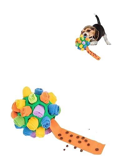 BAYINSHIDM Dog Snuffle Ball Enrichment Game Feeding Mat Slow Feeder Stress Relief Toy Dog Brain Stimulating Toys for Intellectual Training (Green)