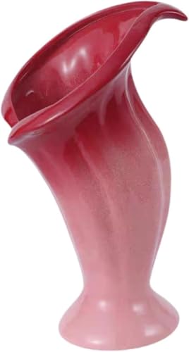 Vase en céramique orange pour fleur séchée et pot de fleur intérieur