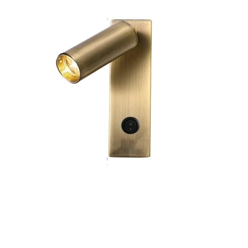 XUEZHEN Lámpara de Lectura de Pared Lámpara de lectura LED pared con interruptor y puerto USB, foco giratorio for dormitorio, sala estar, estudio, iluminación del hogar, decoración(Bronze color)