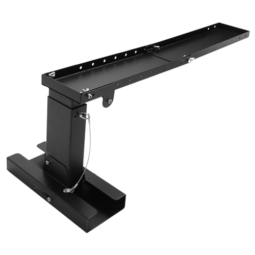 Foldbar Tung Stege Stege, Höghållfast Stålmaterial Stege Förlängning, Stege Nivåer, Stege Basstabilisator, för Enstaka och Förlängningsstegar