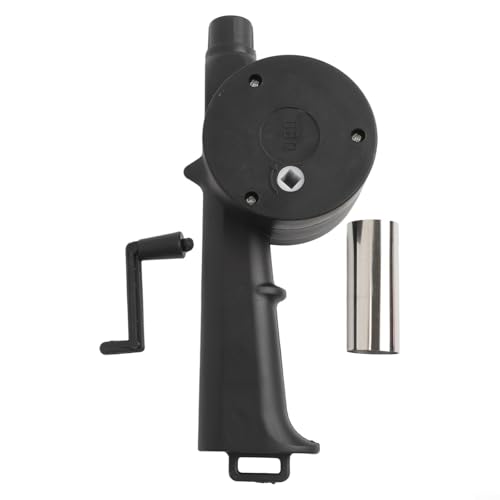 BlesConi Soufflet manuel pour barbecue, outil d'aide à la combustion portable, 25 x 10 x 5 cm, noir