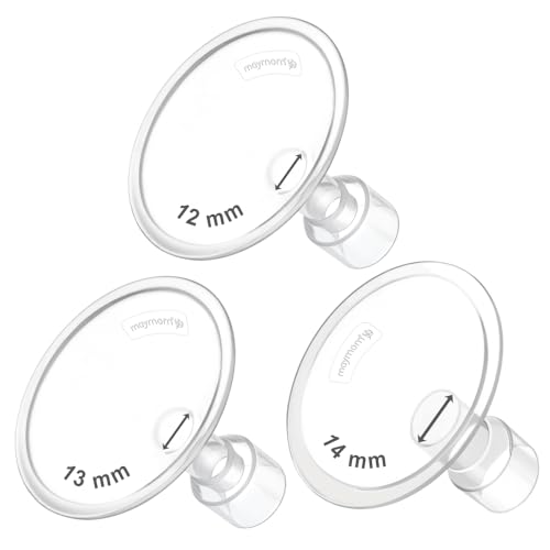 Image of Maymom MyFit Flanges Classic /Conical Shape Goldie Pack 12 13 14 mm Compatible with Medela Breast Pumps and Maymom Wide Base and Narrow Base Connectors