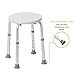 Drive Medical Shower Stool, Adjustable Height, 300 lb Weight Capacity, White