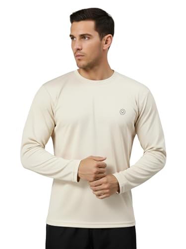 Image of CHKOKKO Gym T Shirts for Men Workout Solid Quick Dry Sports Men T-Shirts Breathable Lightweight Full Sleeve Regular Fit Round Neck Running Stylish Tshirt for man