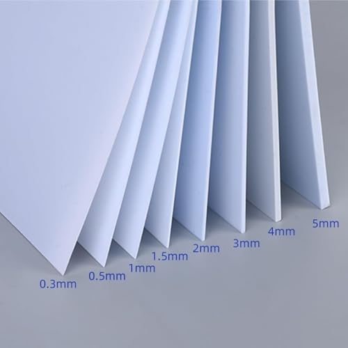Placa de ABS blanco de 1,5mm fácil de cortar para maquetas 4