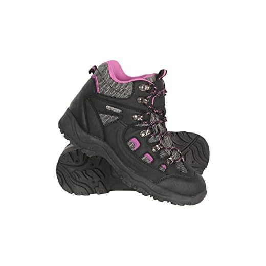 Mountain Warehouse Adventurer Womens Waterproof Hiking Boots Black Womens Shoe Size 9 US