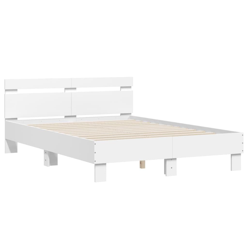 vidaXL Cadre de lit sans Matelas Blanc 120x200 cm