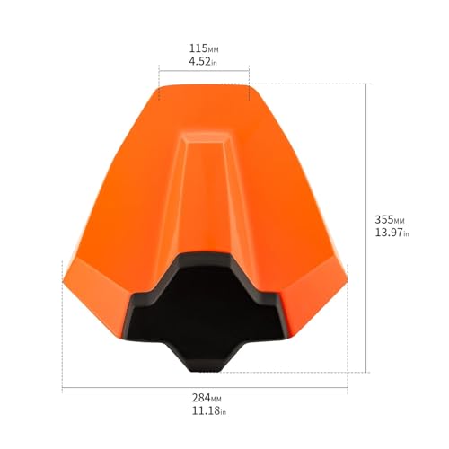 Couvercle de siège arrière Duke990 2024-2025, capot blanc profilé