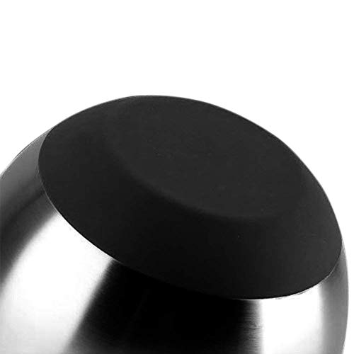 Ciotole in acciaio INOX con base e coperchio in