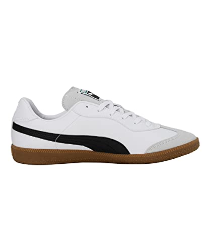 PUMA Unisex King 21 It Chaussures de football, Puma White Puma Black Gum, 42.5 EU
