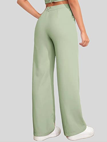 Image of Elendra Women Lycra - Bootcut Trousers Pant Wide Leg