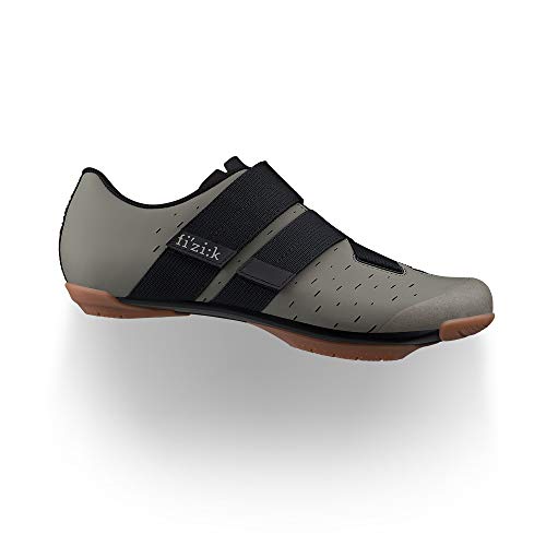 Fizik, Gravel in Comfortable Shoes, Terra Powerstrap X4 Mud/Caramel 40 (7.5 US), Zapatos cómodos con Clip de Grava Unisex Adulto, Barro y aramano