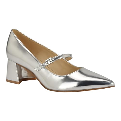 Guess Women's ZANDS Pump, Silver 040, 11
