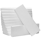 Foam Boards Bulk - 12 Pack White Polystyrene Foam Board for Arts and Craft, Presentation, School, and Office Projects, White, 12 x 4 x 1 Inches