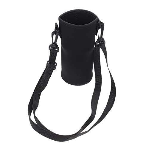 NULYLU Aislante Botella de Cubierta Correa Transporte Compatible Práctico y Decorativo Color Negro
