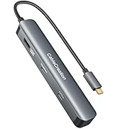 USB C Hub Multiport Adapter, CableCreation 7-in-1 USB-C Hub with 4K 60Hz HDMI, 100W PD, USB-C and...