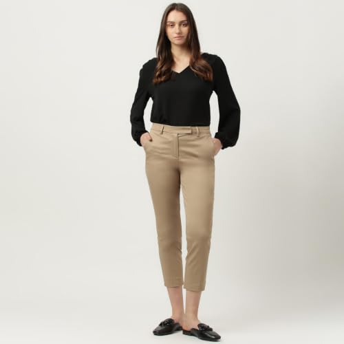 Image of Marks & Spencer Women's High Rise Slim Casual Pants