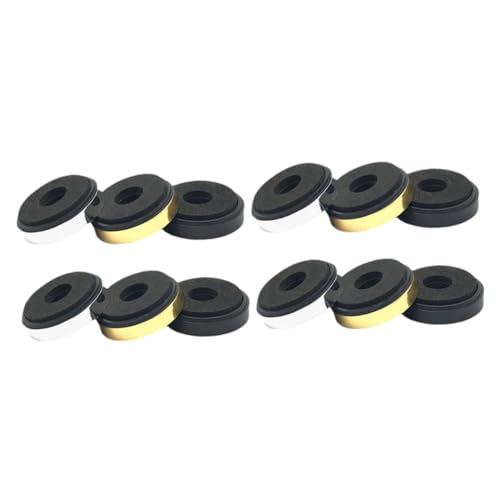 DOITOOL 12 Pcs Speaker Isolation Pads Vibration Absorber Mats Speaker Spike Feet for Computer Cases